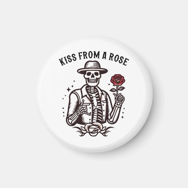 Imán Beso De Una Rosa (Frente)