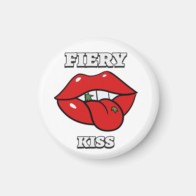 Imán Beso Fuego Clásico (Frente)