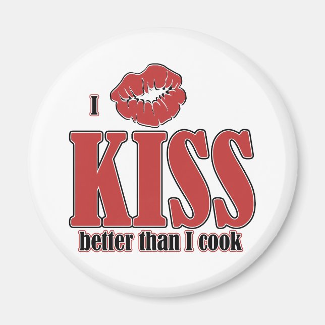 Imán Beso mejor que cocinar (Frente)