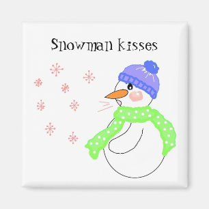 Imán Besos de muñeco de nieve