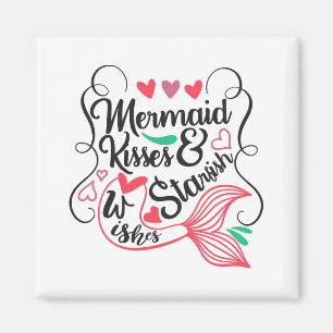 Imán Besos de sirena Deseos de estrella de mar