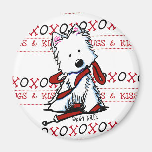Imán Besos y abrazos Westie
