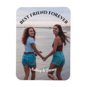 Imán Best Friends Forever Custom Photo and Name