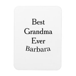 Imán Best Grandma ever name date simple mothers day min