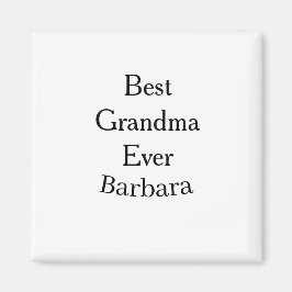 Imán Best Grandma ever name date simple mothers day min