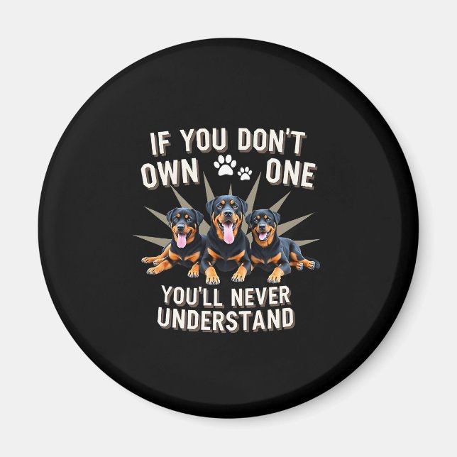 Imán Best Rottweiler Art For Men Women Kids Rottie Rott (Frente)