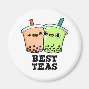 Imán Best Teas Funny Besties Boba Tea Pun