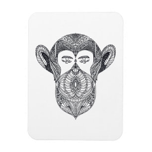 Imán Bestia Salvaje Del Doodle Forestal