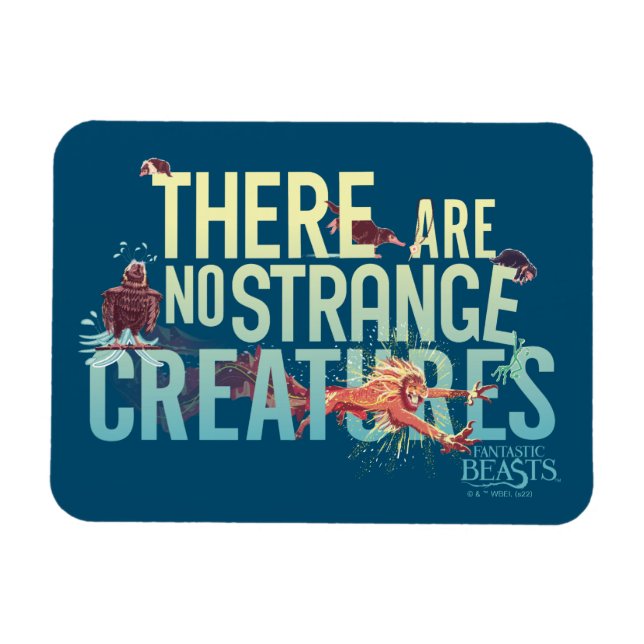 Imán Bestias Fantásticas - No Hay Criaturas Extrañas (Horizontal)