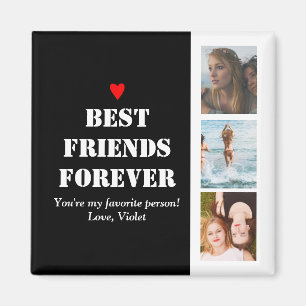 Imán Bestie Collage de fotos Personalizado personalizad