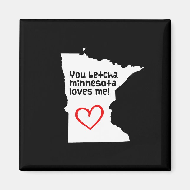 Imán Betcha Minnesota Me Ama (Frente)