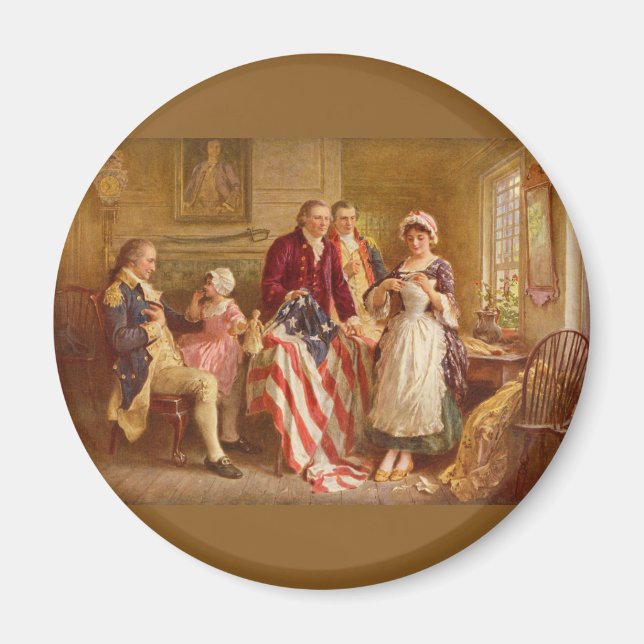 Imán Betsy Ross, 1777 (Historia de los Estados Unidos)  (Frente)