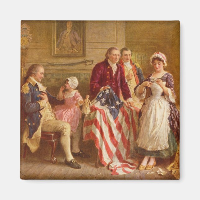 Imán Betsy Ross, 1777 (Historia de los Estados Unidos)  (Frente)