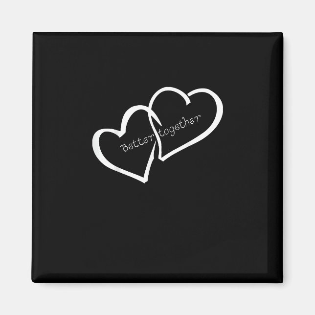 Imán Better Together Long Distance Relationship Modern  (Frente)