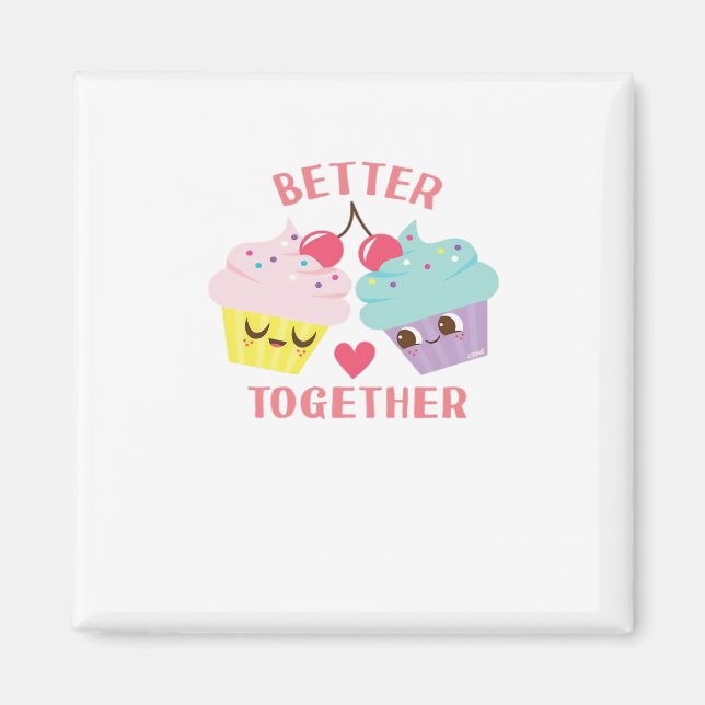 Imán Better Together Love Heartfelt Design  (Frente)