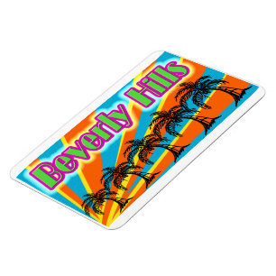 Imán Beverly Hills 5 Palm Trees Magnet