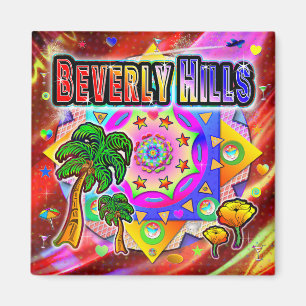 Imán Beverly Hills Tropical Friends Magnet
