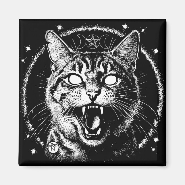 Imán Bewitched Tabby (Frente)