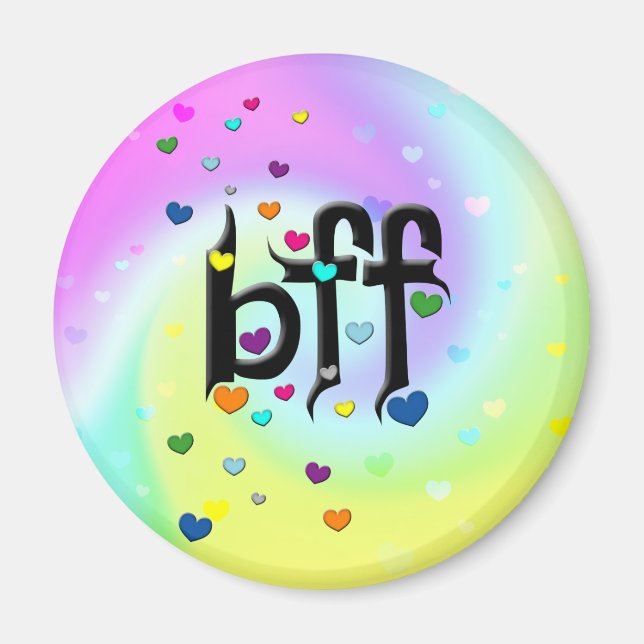 Imán bff ~ corazones (Frente)