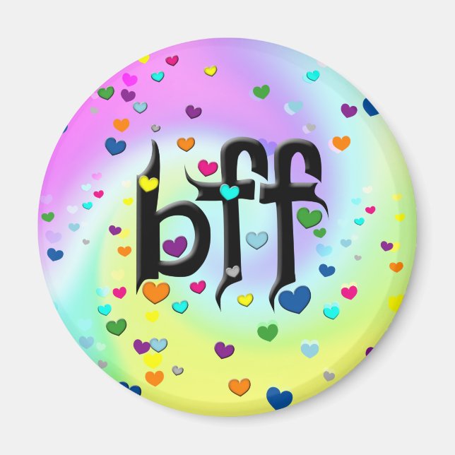 Imán bff ~ corazones (Frente)