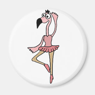 Imán BG dibujo animado rosado del bailarín de la