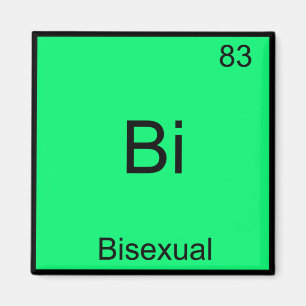 Imán Bi - Símbolo de elemento de química bisexual Funny