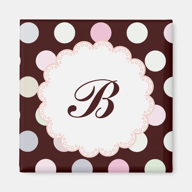 Imán Bianca Monogrammed Magnet (Frente)