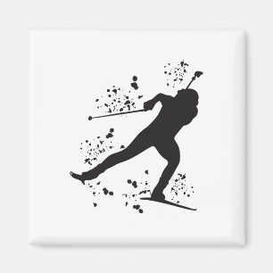 Imán Biatlón de esquí nórdico 8