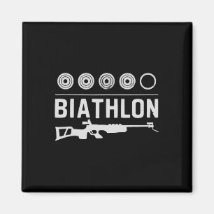 Imán Biatlón de invierno Deporte esquí Riffle Shooting 