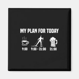 Imán Biatlón Plan de Biatleta Hoy Coffee Beer Skip S