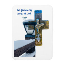 Imán Biblia MAGNET Eres mi lámpara Oh Señor con cruz