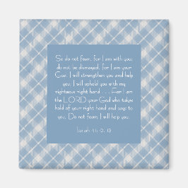 Imán Biblia personalizable Verse Isaiah 41:10, 13