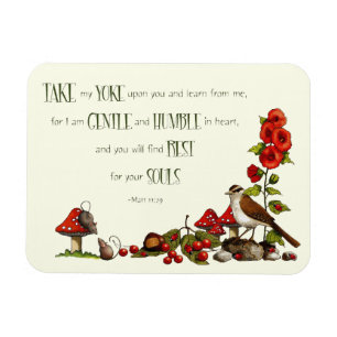 Imán Biblia: Tome mi yugo: Arte de la naturaleza, Jesú