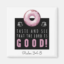 Bíblica linda salmo 34:8 con anillos rosados