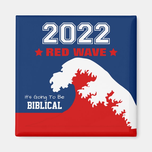 Imán Biblical Midterms 2022 Red Wave (Frente)
