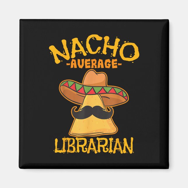 Imán Biblioteca de la Biblioteca Promedio de Nacho (Frente)
