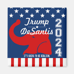 IMÁN BIBLIOTECA DE TRUMP DESANTIS 2024
