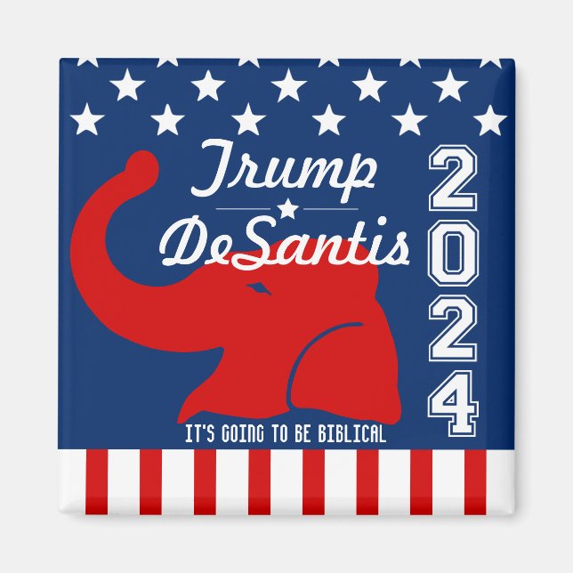 IMÁN BIBLIOTECA DE TRUMP DESANTIS 2024 (Frente)