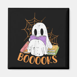 Imán Biblioteca del libro del profesor Halloween Shirt