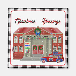 Imán Biblioteca y pequeña biblioteca móvil de camiones 