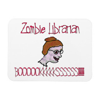 Imán Bibliotecaria Zombie
