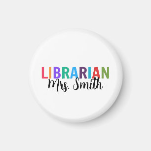 Imán Bibliotecario de nombre personalizado