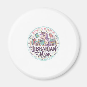 Imán Bibliotecario Unicornio de Magia Gráfico de Produc