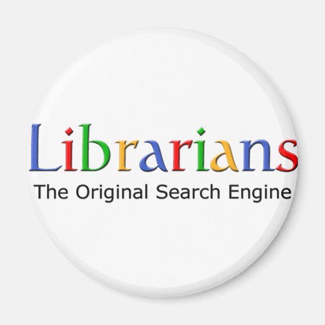 Imán Bibliotecarios - El motor de búsqueda original (Frente)