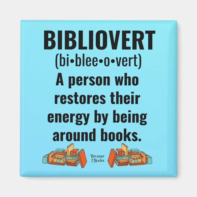 Imán Bibliovert Book Addict Magnet (Frente)