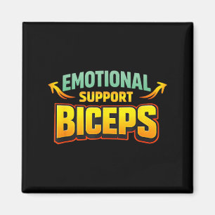 Imán Bíceps de apoyo emocional Humor divertido de herma