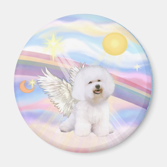 Imán Bichon Frise Angel (Frente)