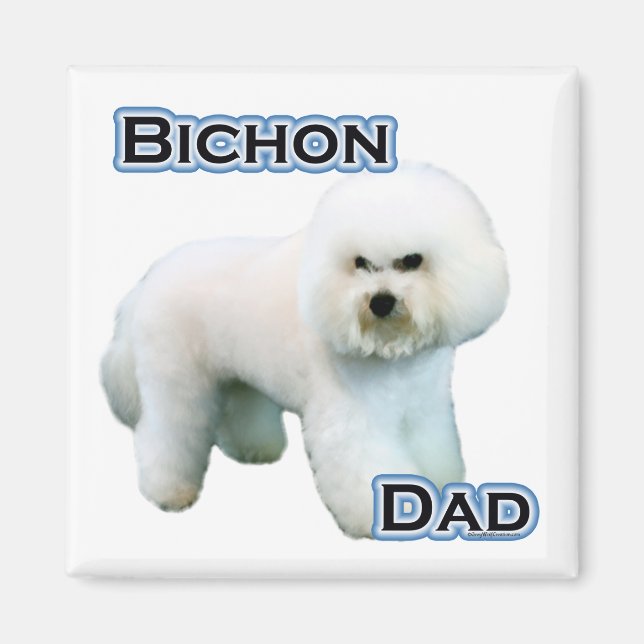 Imán Bichon Frise Dad 4 - Magnet (Frente)