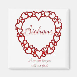 Imán Bichon Frise True Love