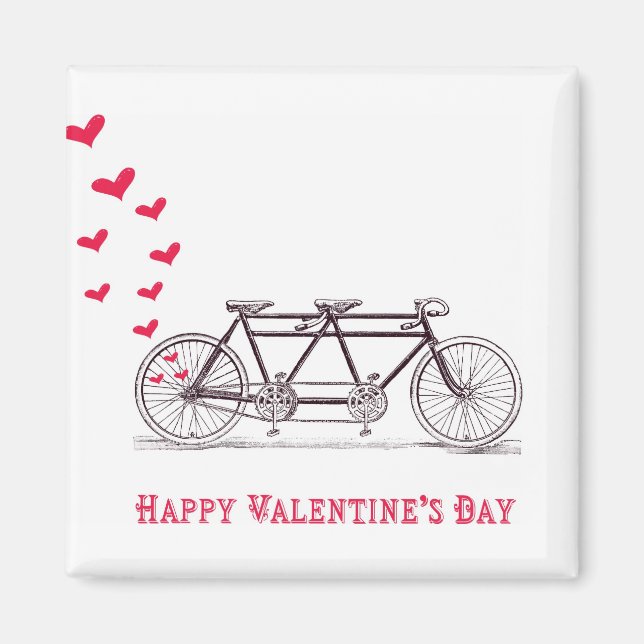 Imán Bicicleta construida para dos imanes El día de San (Frente)